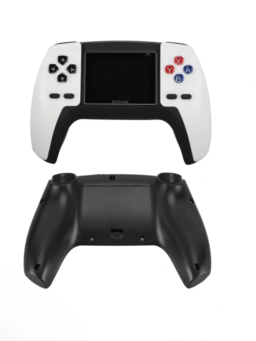 White and Black Handheld Gaming Console - Portable Retro Game Player